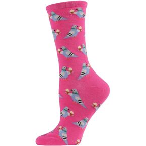 MeMoi Feed the NYC Pigeons Bamboo Blend Crew Socks