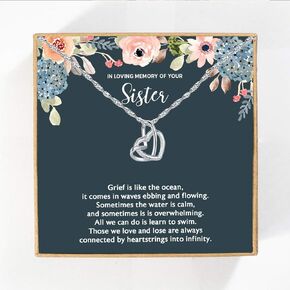 Loss of Sister Gifts Sister Remembrance Necklace Sister Grief Gifts Memorial Gifts Sister Memorial Gifts Sorry for Your Loss Sister Gifts Necklace, Sympathy Gifts, Bereavement Keepsake Gifts