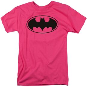 Popfunk Classic Pink Batman Logo T Shirt & Stickers