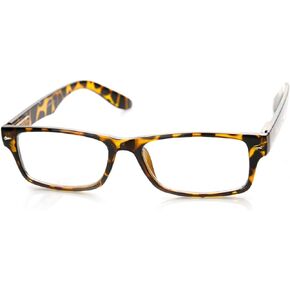 zeroUV Casual Fashion Horned Rim Rectangular Frame Clear Lens Eye Glasses