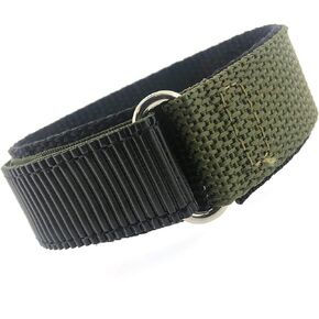 Watch Band Nylon One Piece Wrap Sport Strap Military Adjustable Velcro 16 millimeter