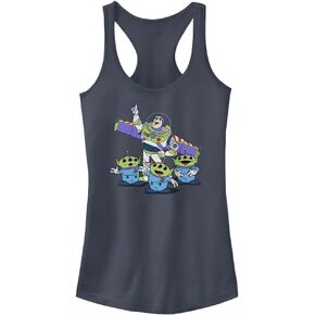 Disney Women's Toy Story Vintage Buzz Junior's Racerback Tank Top