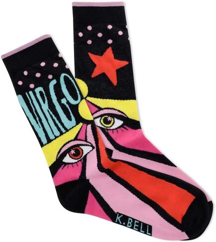 K. Bell Socks Women's Fun Astrology Horoscope Novelty Crew Socks in Saudi Arabia