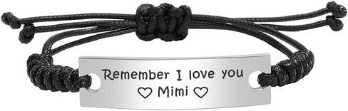 ABNTY Remember I Love You، سوار مضفر يدوي الصنع قابل للتعديل لجدتك ميمي نانا جيجي نونا، فكرة بريتشداي in Saudi Arabia
