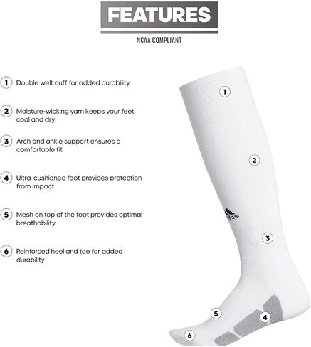جوارب adidas Purehustle Softball Over The Calf (OTC) (زوج واحد) in Saudi Arabia