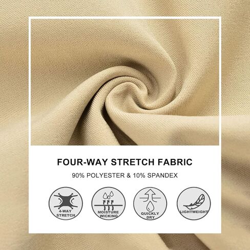 Lesmart Mens Golf Shorts Lightweight Summer Bermuda Stretch Relaxed Fit Shorts Golf with Pockets in Kuwait