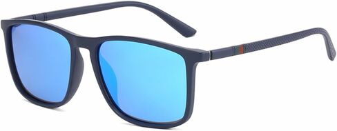 نظارات شمسية مستقطبة مربعة الشكل من WMAO للرجال والنساء بإطار TR90 نظارات شمسية للقيادة عتيقة حماية من الأشعة فوق البنفسجية 400 in Kuwait