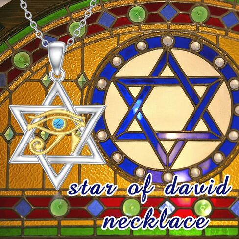 MISTBEE Valentine's Day Gifts Irish Celtic Knot Necklace Sterling Silver Star of David/Eye of Horus/Cross Clover/Snowflake Pendant Jewelry Gifts for Women Girls in Kuwait