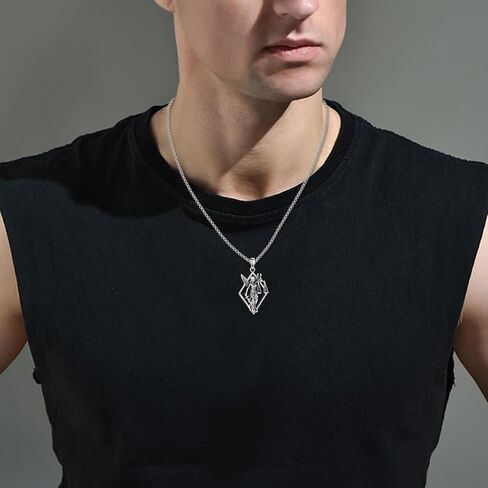 Scales of Justice Necklace Sterling Silver Balance Libra Pendant Justice Goddess Jewery Lawyers and Attorneys Themed Gift for Men Women in Saudi Arabia
