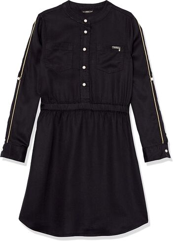 GUESS girls Long Sleeve Tencel Adjustable Dress Dress in Saudi Arabia