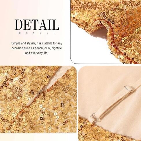 فستان Eyret نسائي مزين بالترتر، فستان كامي مطاطي لامع قابل للتعديل، فستان مثير للحفلات بدون أكمام وحفلات الكوكتيل in Kuwait