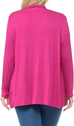 Pastel by Vivienne Women's Long Sleeve Jersey Plus Size Cardigan in Saudi Arabia