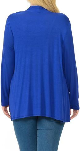 Pastel by Vivienne Women's Long Sleeve Jersey Plus Size Cardigan in Saudi Arabia