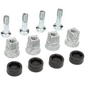 وحدة رفوف سلكية من Nexel، وحدة تسوية، جلبة مع انزلاقات، تناسب المشاركات بقطر 1 بوصة؛ لضبط الارتفاع الدقيق، مجموعة من 4 أدوات تسوية و4 إدخالات (AX) in Kuwait