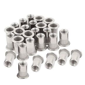 Stainless Steel Rivet Nuts M3 M4 M5 M6 M8 M10 M12 Metric Nutsert Rivnuts Assortment Kit
