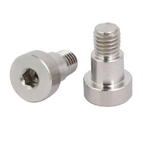 uxcell 304 Stainless Steel Hex Socket Shoulder Bolt 12mm Shoulder Dia 10mm Shoulder Length M10 Thread 5PCS