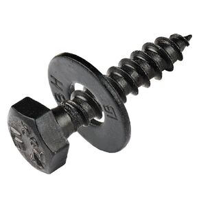 طقم براغي متخلفة 1/4 × 1-1/4 (100 حزمة)، 100 براغي و100 حلقة، طلاء سيراميك أسود للاستخدام الخارجي بواسطة Makers Bolt in Kuwait