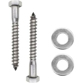 25 قطعة من مسامير التأخر المصنوعة من الفولاذ المقاوم للصدأ مقاس 1/4 بوصة × 2 بوصة، تتضمن غسالات in Kuwait