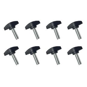 8 Pcs Thumbscrews T-Shaped Wing Knob Thumb Screw Plastic Handle Adjustment Handle