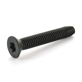 1/4-20 x 2 Flat Head Floorboard Thread Cutting Screws, Type F, (Star - Six Lobe Drive), Black Phosphate Finish, Countersunk, T-30 Drive (Carton: 10pcs) Alloy Steel
