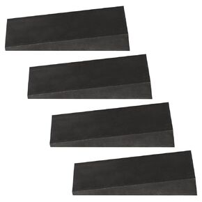 eoere 4 PCS Beveled Washers 7 Degree Triangle Flange Wedge Shim Right Angle Wedges - Carbon Steel, Underpinning Wedges, Tapered Wedges, Size: 3-7/8" x 2", Thickness: 5/32"~5/8"