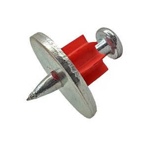3/4" Powder Actuated Fasteners, Drive Pins with 3/4" Wahser, PW75-75F10, 100 Pack