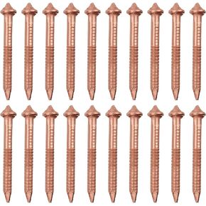 PATIKIL 200pcs CD Weld Pins, 50mm Insulation Weld Pins Stud Welder Pins Insulation Copper Nails Welding Nails for Repair Auto Boat Self Locking Washer