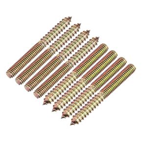 uxcell 1/4-20x3-1/4 Hanger Bolts, 8pcs Double Ended Screws Wood Dowel Screws for Furniture