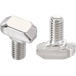 uxcell M8x35mm T-Slot Drop-in Stud Sliding Bolt Screw Carbon Steel for 40 Series Aluminum Profile 10pcs