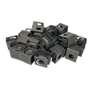 RackGold® Black 10-32 Slide-on Cage Nuts 25 Pack USA Made