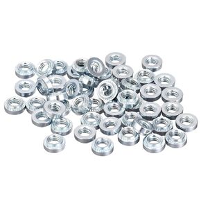 uxcell Self -Clinching Nuts,#6-32 x 0.1-Inch Carbon Steel with Zinc Plating Rivet Nut Round Head Steel Metal Sheet Mounting Hardware Fastener 100pcs