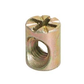 Aopin Barrel Nuts Cross Dowels Slotted Nuts for Furniture Beds Crib Chairs, M6 x 13mm, 30Pcs