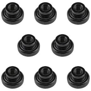 Dookoe-GB806M5 High Head knurled nut Hand Screw The nut Curtain Wall Trimmer Joint Screws (Black) -8pcs