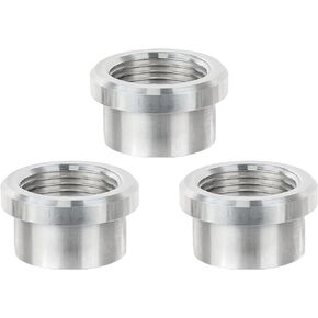 3 PCS Female 1/2'' NPT Weld Fittings Aluminum Alloy on Bung Fitting