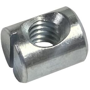 (25) Cross Dowels/Barrel Nuts - 1/4-20 12mm X 10mm Zinc-Plated CNC