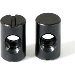 Xadnitu 1/4"-20 صواميل أسطوانية سوداء 10 مم × 16 مم، فولاذ كربوني مع مطرقة وتد متقاطعة من أكسيد أسود، صواميل مشقوقة، استبدال الأجهزة لأثاث أسرة الأطفال الصغار، أسرة الأطفال، سرير فوتون بطابقين (25) in Kuwait