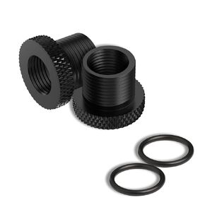 2 Pack Thread Protector 1/2x28 Thread to 5/8x24 with Rubber Washer Convert (2 Pack)