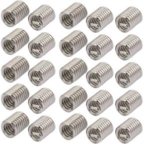 uxcell 1/4-20 304 Stainless Steel Helical Recoil Coil Wire Thread Insert 25pcs