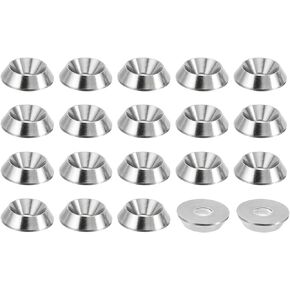 غسالة باتيكل M4 بلمسة نهائية غاطسة، 20 قطعة بقطر 13 مم. حشية رأس لولبية لغسالة الأكواب من الفولاذ المقاوم للصدأ 304 بطول 3.2 مم، للبناء الصناعي in Kuwait