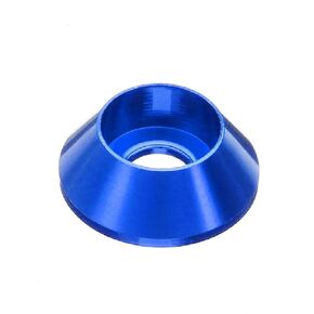 50pcs M4 Cone Cup Washers Anodized Aluminum Alloy Screw Gasket Countersunk Washers (Silver)