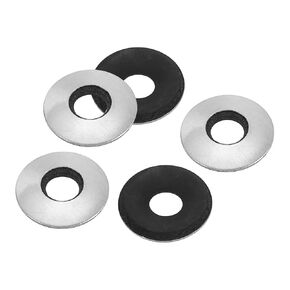 PATIKIL 1/4"x1 1/6" Aluminum EPDM Bonded Sealing Neoprene Rubber Sealing Washers, 50 Pieces Neoprene Rubber Backed Screw Gasket for Machinery Ships Roof (#14x1/4")
