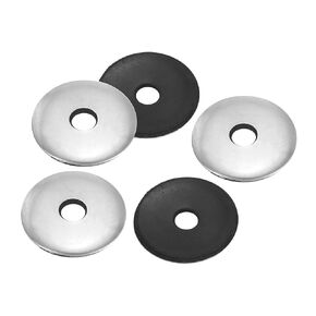 PATIKIL 304 Stainless Steel EPDM Bonded Sealing Washers, 50 Pieces 8x25mm Neoprene Rubber Washers Bonded Sealing Gasket for Marine Roof Bolt Supply