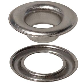 ESPGW2SS500 Self-Piercing Sheet Metal Grommet and Washer Set - Marine Grade Stainless Steel 304 Reliable, Durable, Heavy-Duty Machine Parts - #2 Set (500 Sets of Each)