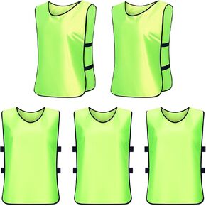5PCS Scrimmage Vests for Kids, Youth Practice Jerseys Team Pinnies Sports Vest Basketball Jersey