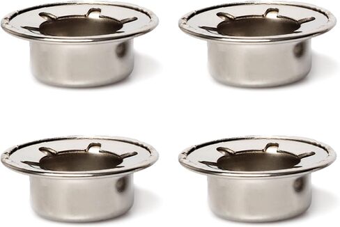 (4-Pack) Spring Steel Push On Pushnut Caps with Mechanical Zinc Plating - Permanent Washer Caps Fits 5/8" Axles for Hand Trucks, Rolling Bins, and Lawn Wagons - Perfect Alternative for Cotter Pins in Saudi Arabia