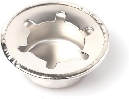 (4-Pack) Spring Steel Push On Pushnut Caps with Mechanical Zinc Plating - Permanent Washer Caps Fits 5/8" Axles for Hand Trucks, Rolling Bins, and Lawn Wagons - Perfect Alternative for Cotter Pins in Saudi Arabia