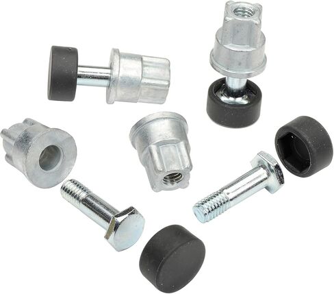 وحدة رفوف سلكية من Nexel، وحدة تسوية، جلبة مع انزلاقات، تناسب المشاركات بقطر 1 بوصة؛ لضبط الارتفاع الدقيق، مجموعة من 4 أدوات تسوية و4 إدخالات (AX) in Kuwait