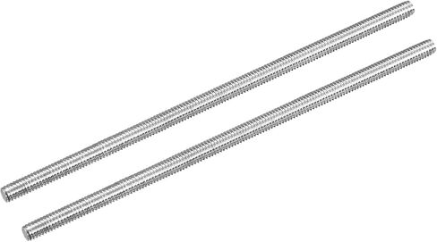 MECCANIXITY قضيب ملولب بالكامل M6 x 100 مم 1 مم درجة الخيط 304 من الفولاذ المقاوم للصدأ اليد اليمنى قضبان ملولبة شريط ترصيع 2 حزمة in Kuwait
