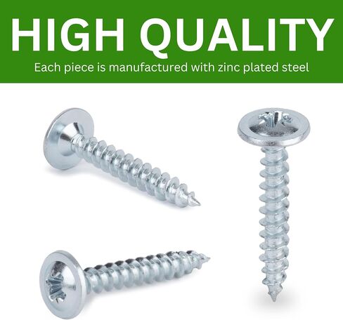 Spare Hardware Parts Replacement for IKEA Furniture Screw Chipboard Flat TLKX Screw - Part #117494 | Chipboard Screw M4.0-1.8×27 Full Thread with PZD2 Recess| Pack of 12 in Saudi Arabia
