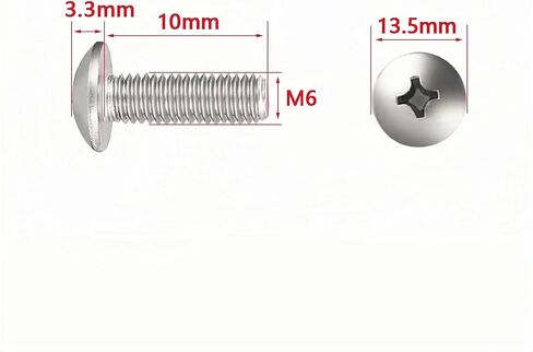 M2.5 x 6mm أسود عموم رأس مستدير من النايلون آلة برغي قفل، محرك فيليبس، 200 قطعة in Saudi Arabia